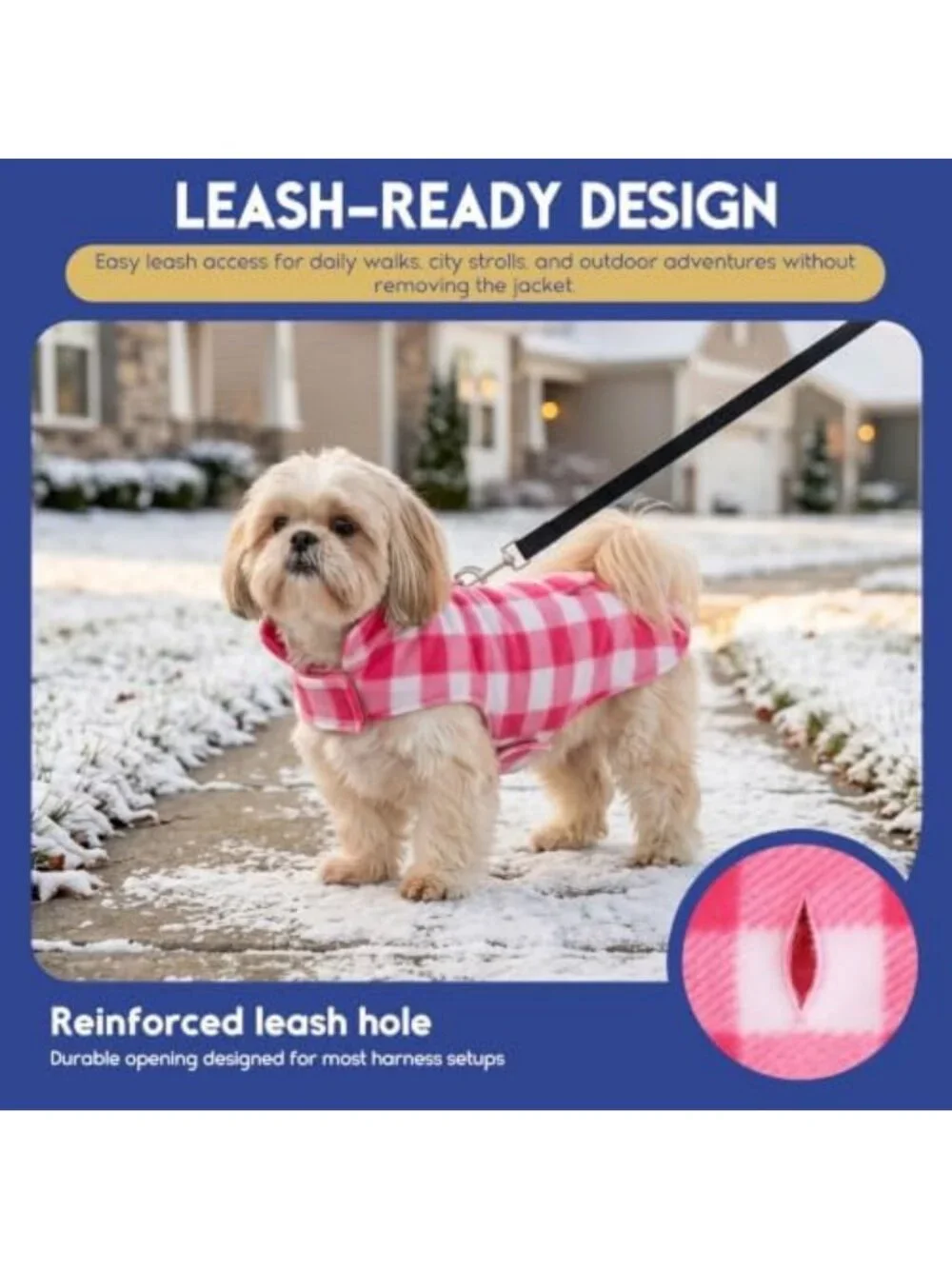 Reversible Winter Dog Coat - Warm Jacket for Small, Medium & Large Dogs